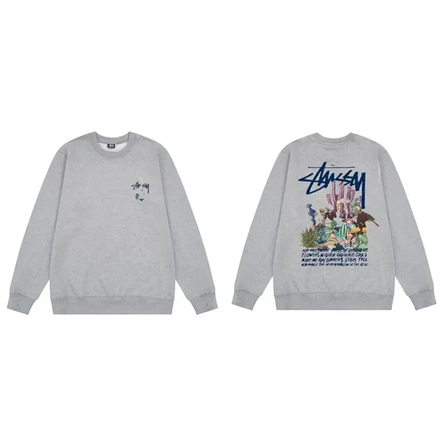 Stüssy Hoodies & Sweatshirts Crewneck floral graphic sweatshirt product detail image 11