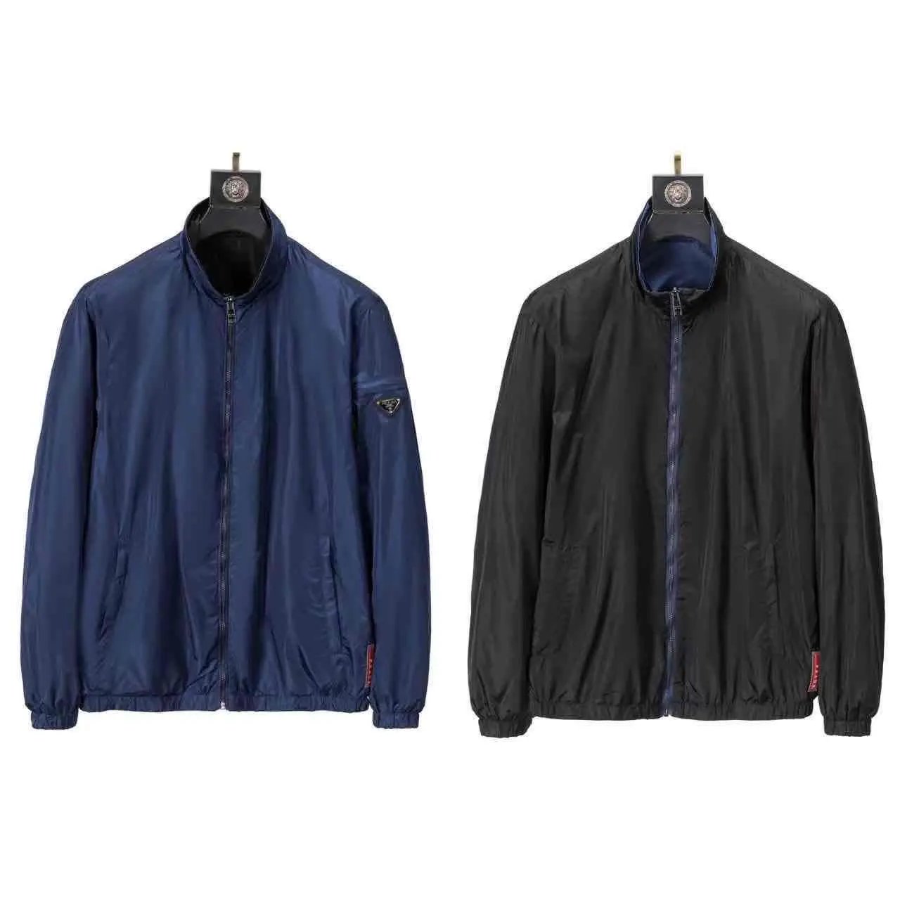 Prada Jackets Hooded zip-up windbreaker jacket — 5