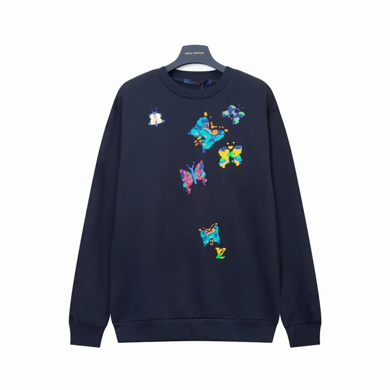 Louis Vuitton Navy Butterfly Sweatshirt
