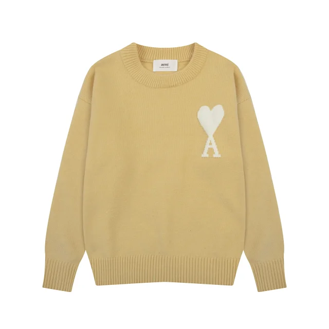 AMI Paris Knitwear de Coeur crewneck sweater product detail image 21