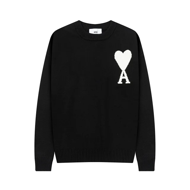 AMI Paris Knitwear de Coeur crewneck sweater product detail image 11
