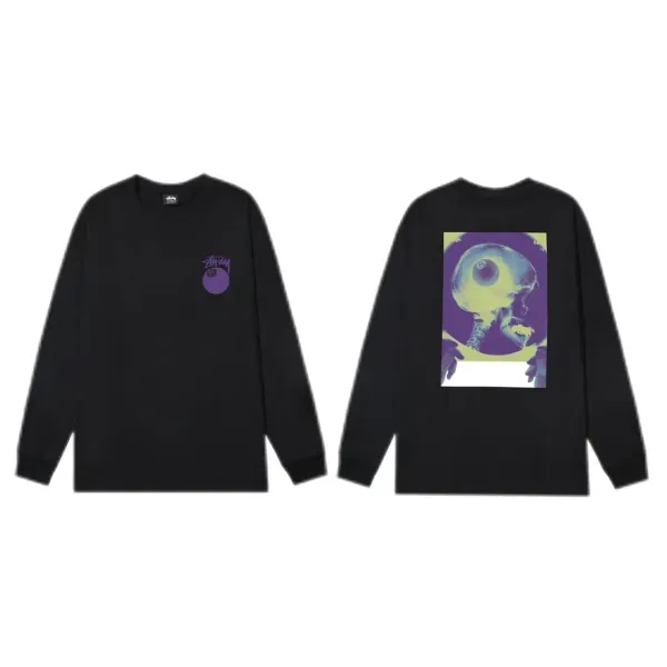 Stüssy x Unknown Artist Yellow Doll Graphic Hoodie Black - 11