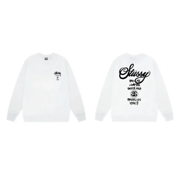 Stüssy Born 8 Ball White Hoodie - 14