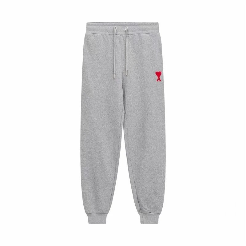 Ami Paris Heart Logo Sweatpants Light Blue - 13