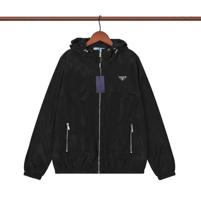 Prada Jackets Hooded zip-up windbreaker jacket product detail image 12