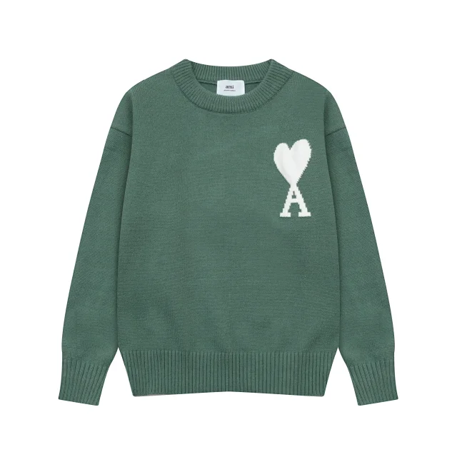 AMI Paris Knitwear de Coeur crewneck sweater product detail image 17