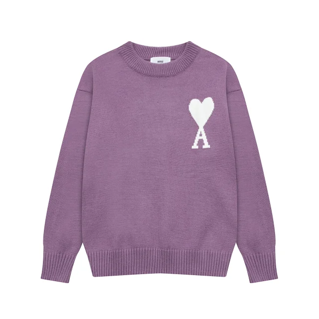 AMI Paris Knitwear de Coeur crewneck sweater product detail image 20