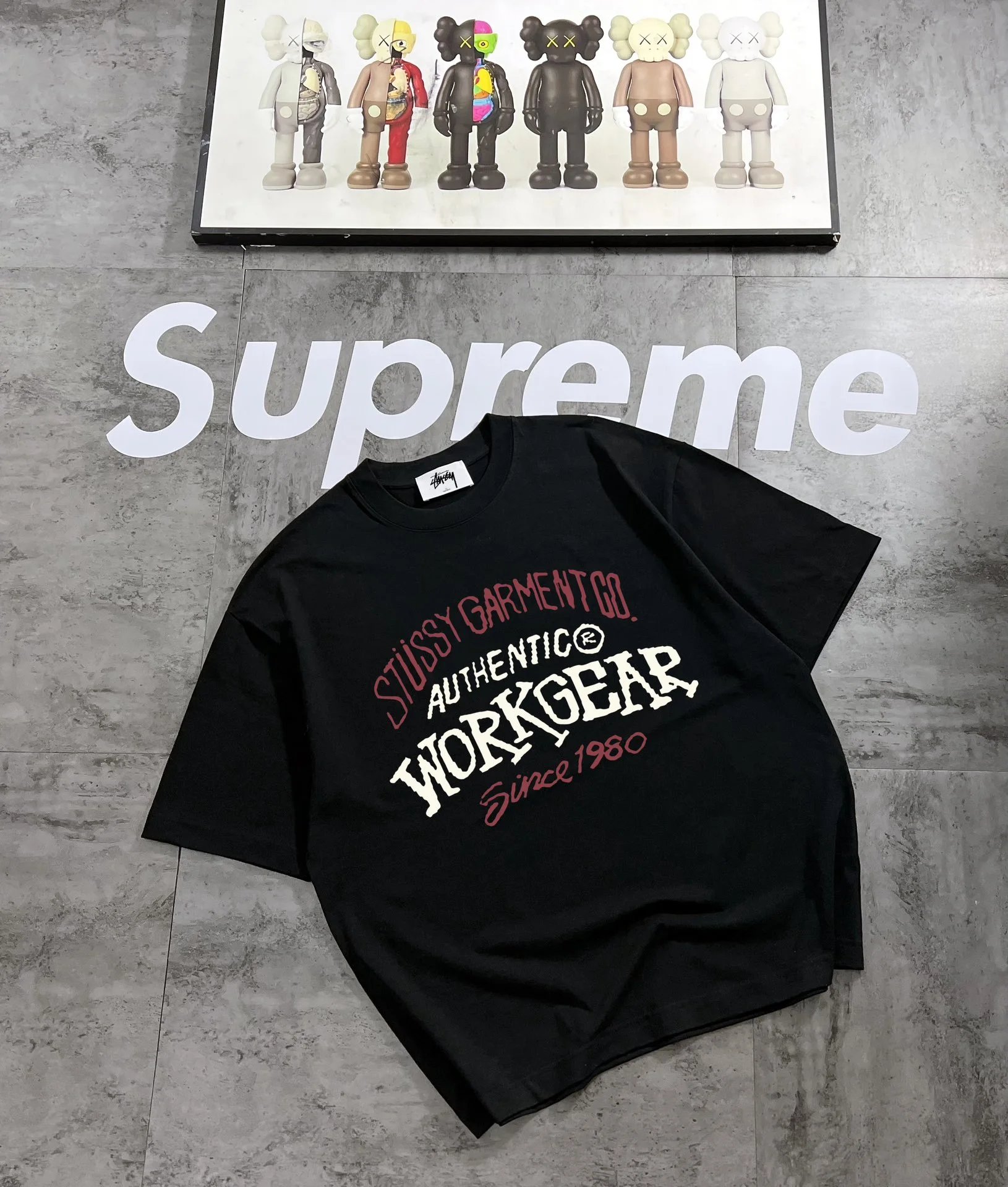 Stüssy Garment Co. Workgear Black T-Shirt - 11