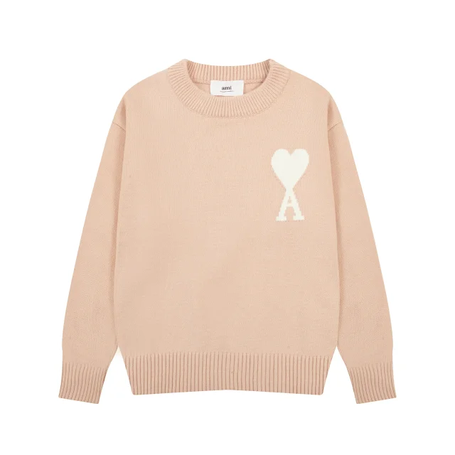 AMI Paris Knitwear de Coeur crewneck sweater product detail image 19