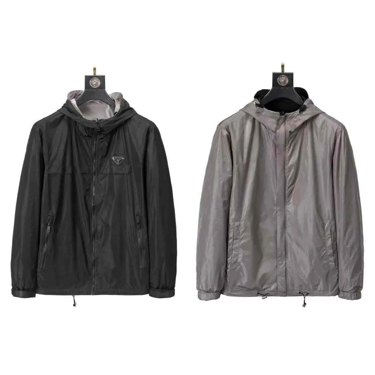 Prada Jackets Hooded zip-up windbreaker jacket image 13