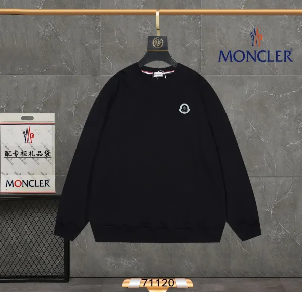 Moncler Logo Patch Black Sweatshirt - 13