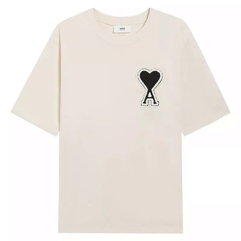 AMI Paris Heart Logo Beige T-Shirt product detail 15 in Litbuy spreadsheet finds