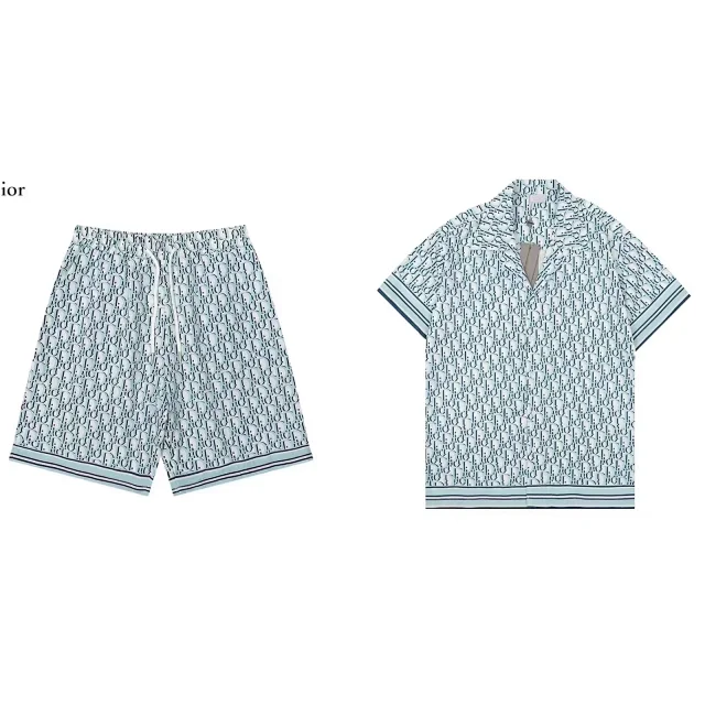 Dior Matching Sets Monogram Short-Sleeve T-Shirt and Shorts Set product detail image 10
