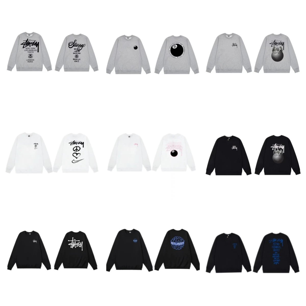 Stussy Grey Long Sle
