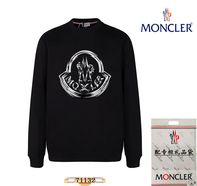 Moncler Hoodies & Sweatshirts Crewneck Logo Sweatshirt product detail image 12