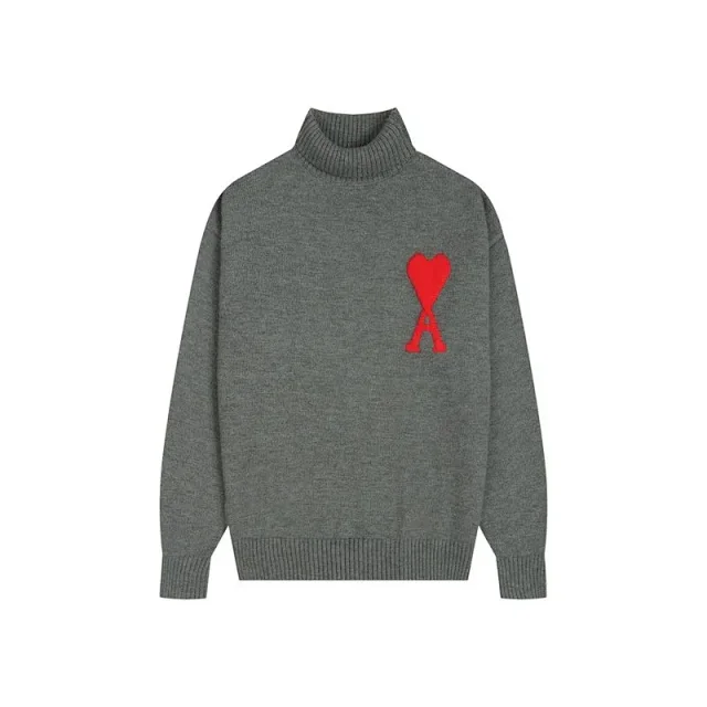 AMI Paris Knitwear de Coeur crewneck sweater product detail image 23