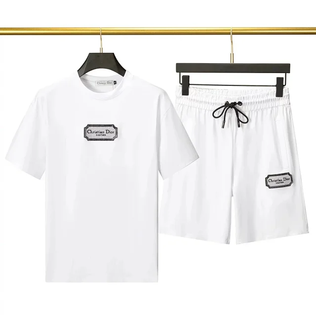Dior Matching Sets Monogram Short-Sleeve T-Shirt and Shorts Set product detail image 12