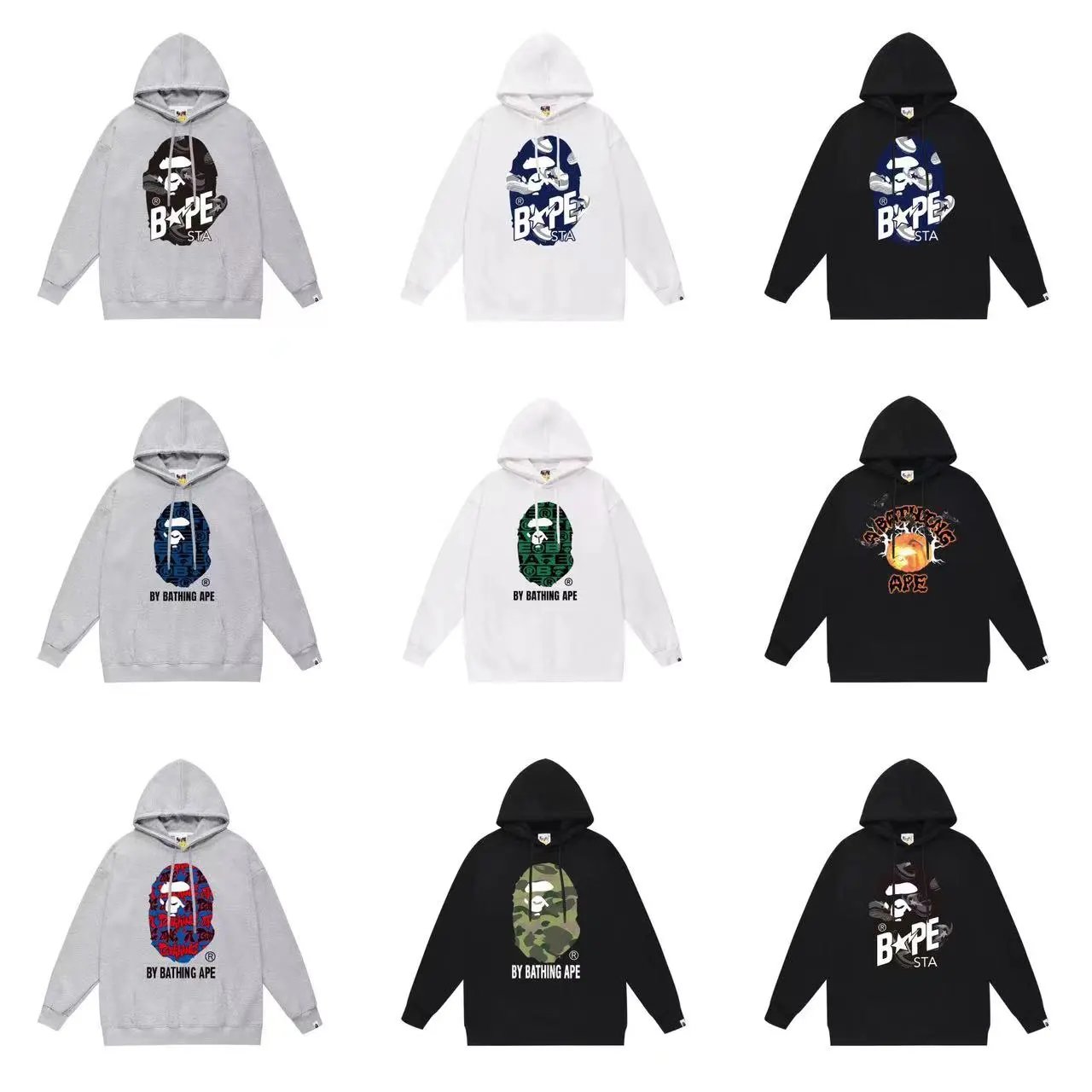 Bape Black Hoodie wi