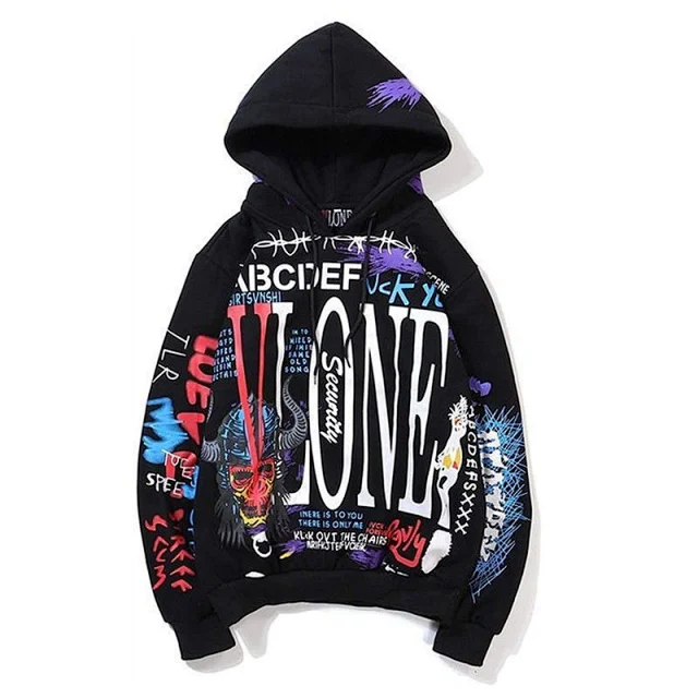 VLONE Hoodies & Sweatshirts Graphic Logo Print Hooded Sweatshirt product detail image 12