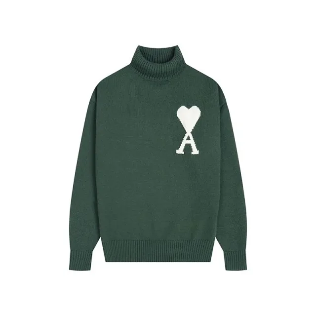 AMI Paris Knitwear de Coeur crewneck sweater product detail image 24