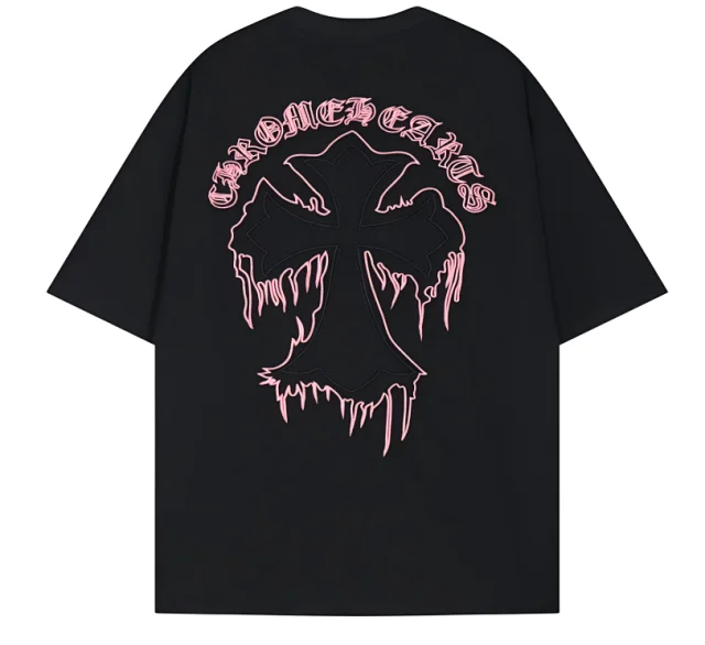 Chrome Hearts T-Shirts Cross Graphic Short-Sleeve T-Shirt product detail image 12