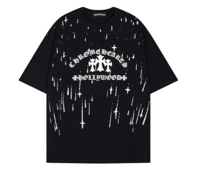Chrome Hearts T-Shirts Cross Graphic Short-Sleeve T-Shirt product detail image 13