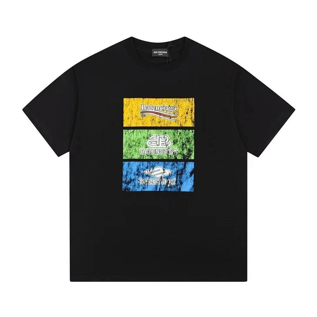 Balenciaga Swirl Logo Print Black T-Shirt product detail 20 in Litbuy spreadsheet finds