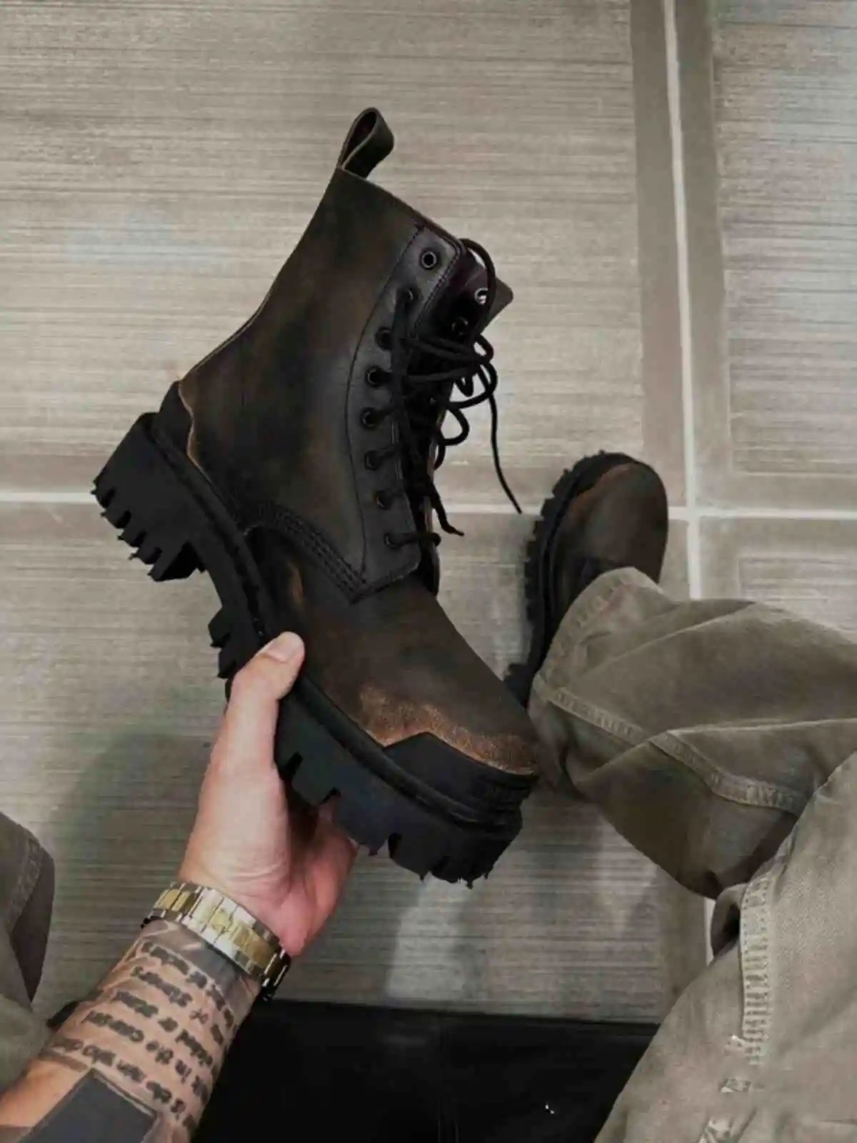 Balenciaga Oil Strike Boots
