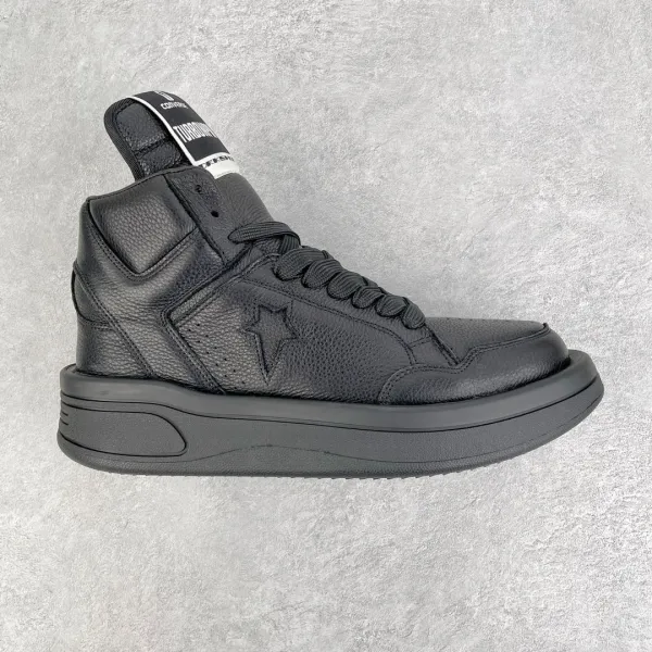 Converse Chuck Taylor All Star High 'Black Leather' Sneakers - 1