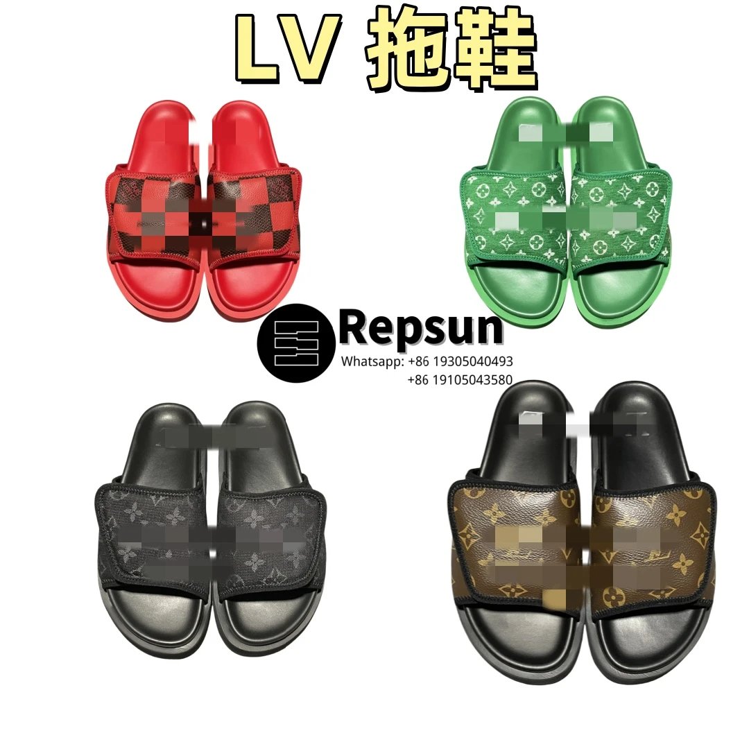 Louis Vuitton Velcro Round Toe Slide