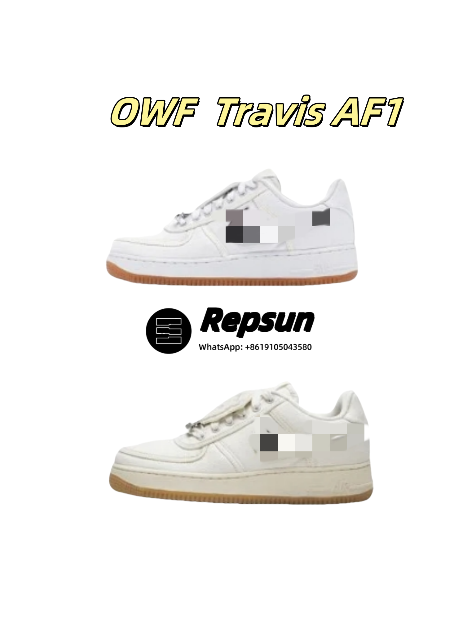 Nike Sneakers Air Force 1 Low Travis Scott Sail