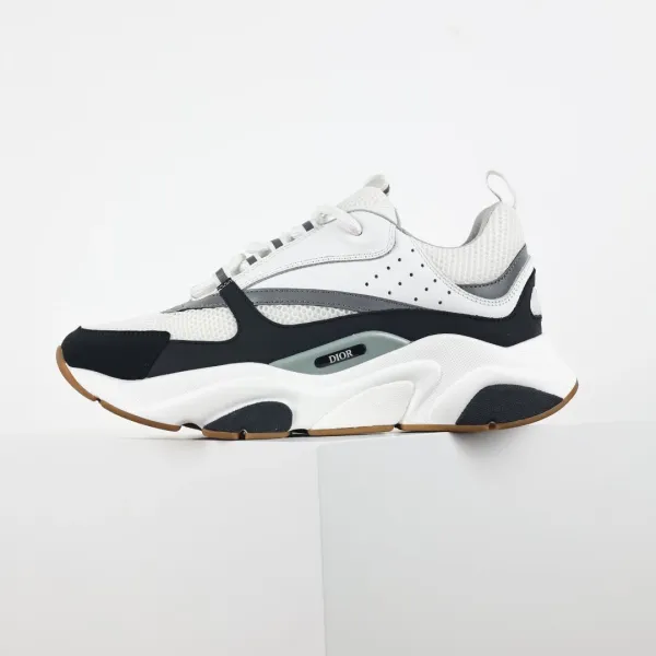 Dior B23 Low White Black Gray Sneakers Chunky Sneakers - 1