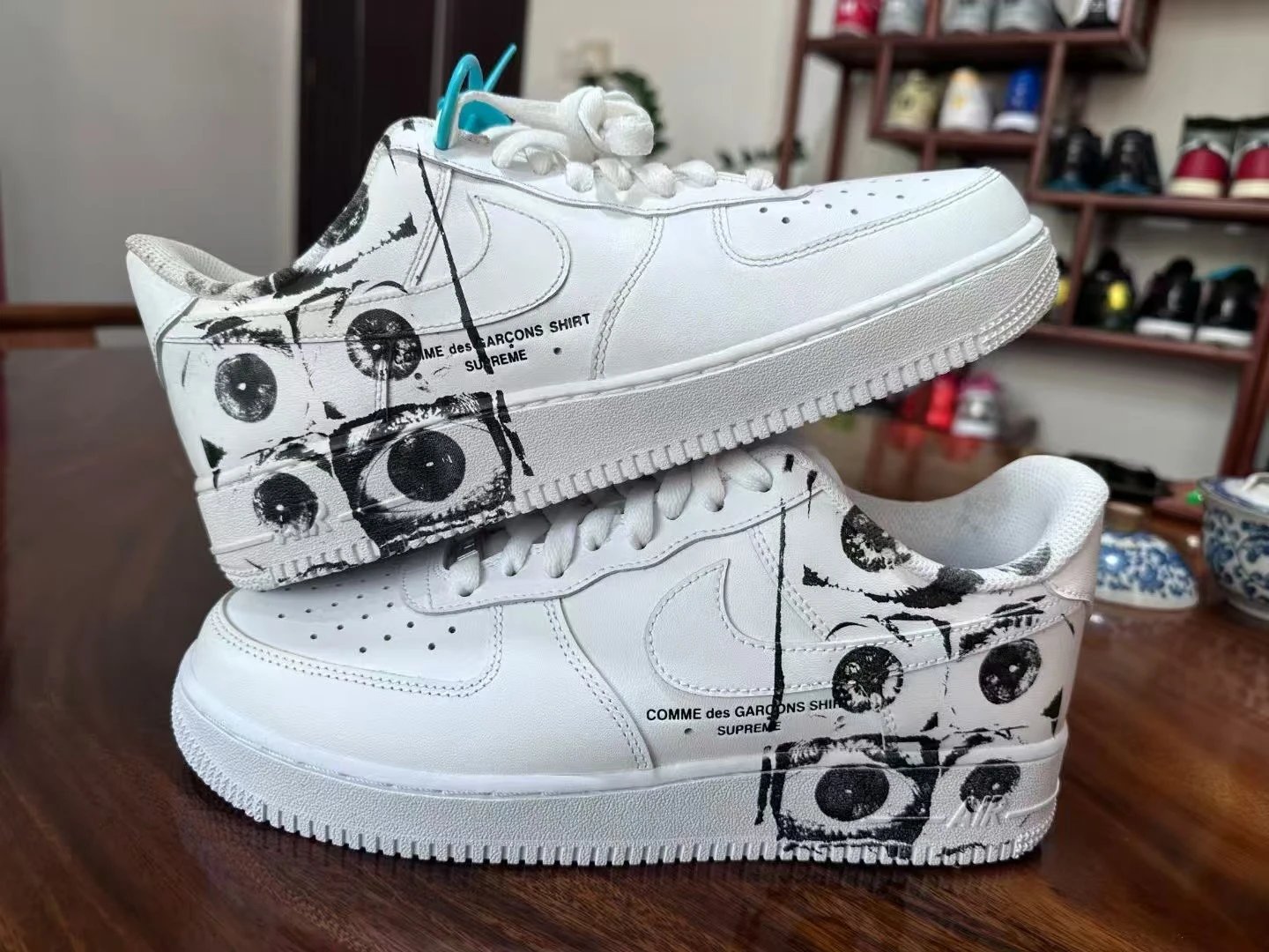 Nike Air Force 1 Low Supreme Comme des Garcons SHIRT Eyes 923044-100