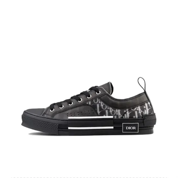 Dior B23 Oblique Black Sneakers - 1