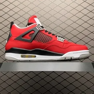 Air Jordan 4 Retro University Red Sneakers Basketball Shoes - 1