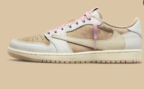 Nike Air Jordan 1 Low Travis Scott Reverse Mocha Sneakers - 1