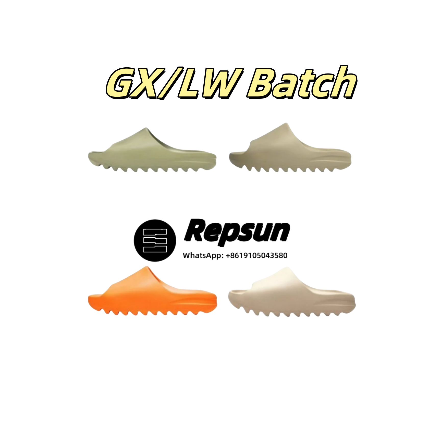 RS337 [G*X/L*W Batch] Y*eezy Sli*de (Size Up 1-2, Shoes Run Small) WhatsApp: +8619105043580