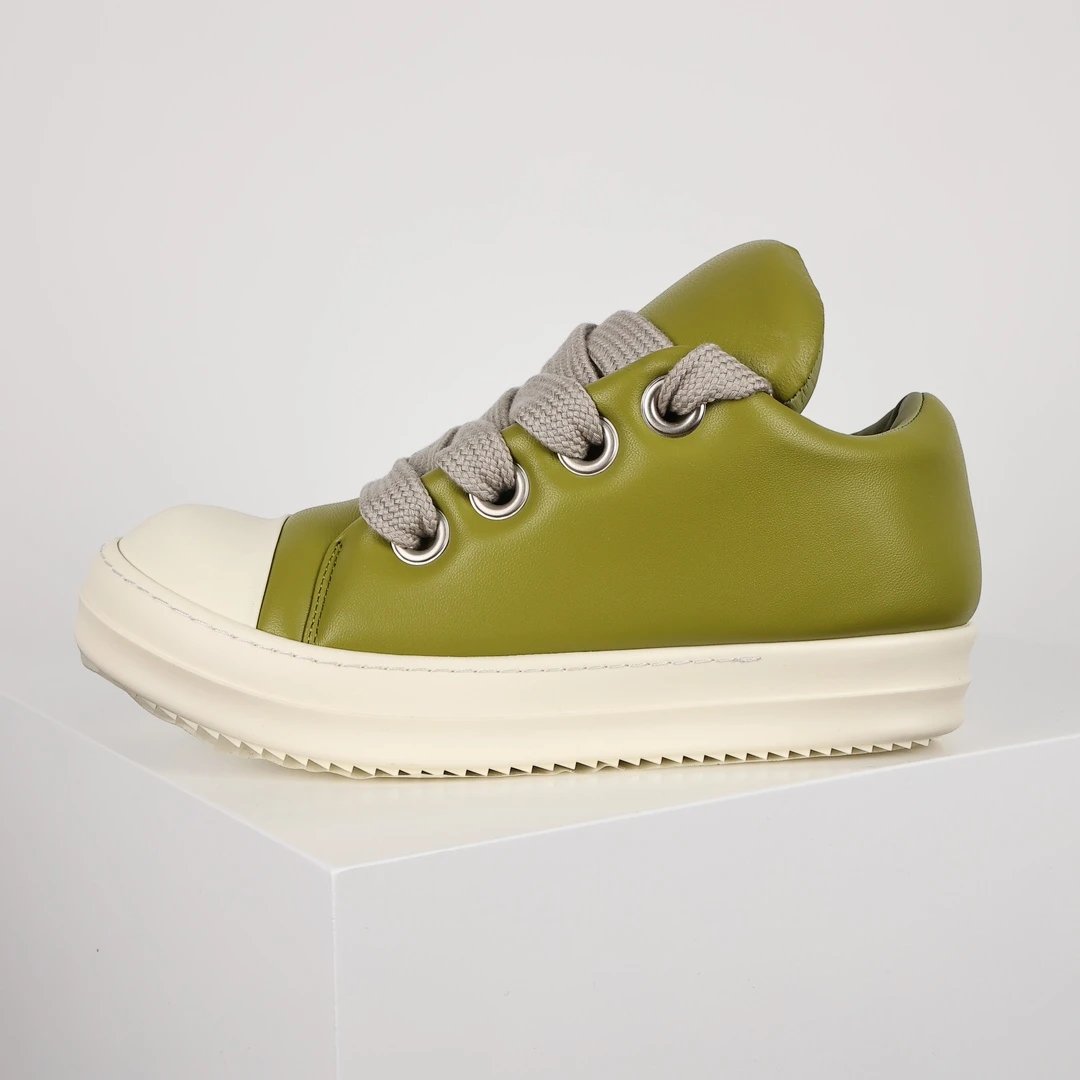 Rick Owens DRKSHDW Low Vulcanized Sneaker Olive Green