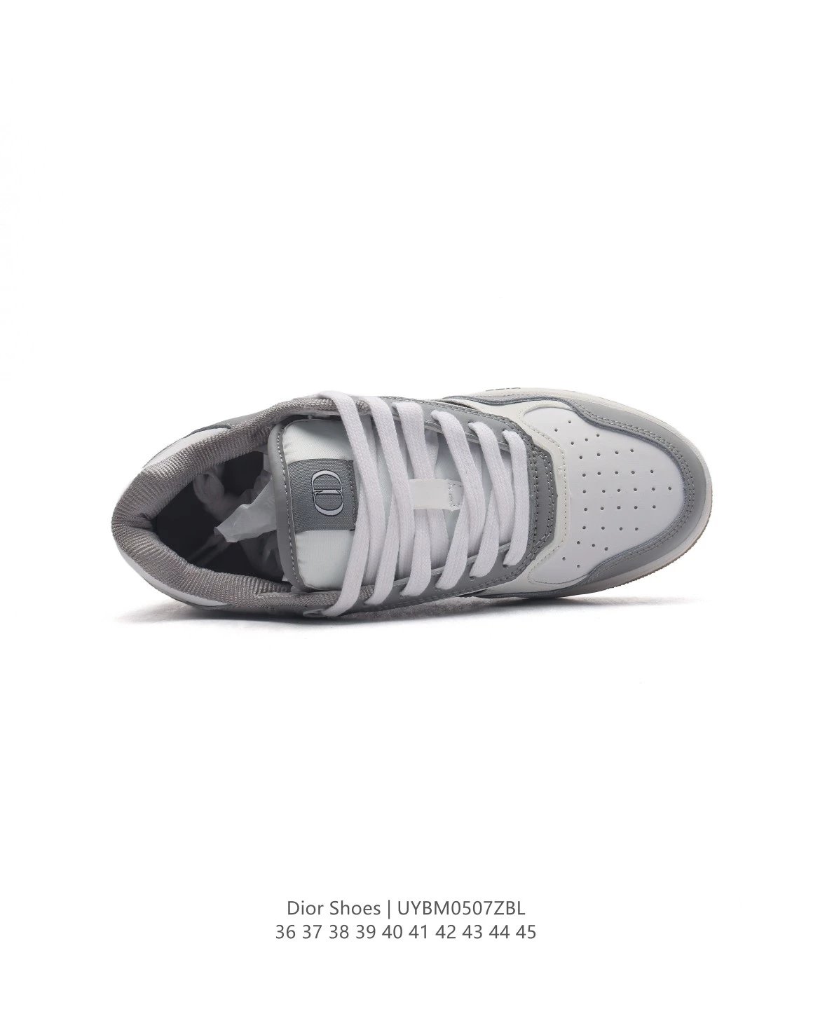 Dior B23 Oblique Gray White Sneakers - 15