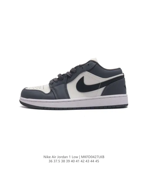 Air Jordan 1 Zoom Air Craft Black/Gray Sneakers - 36
