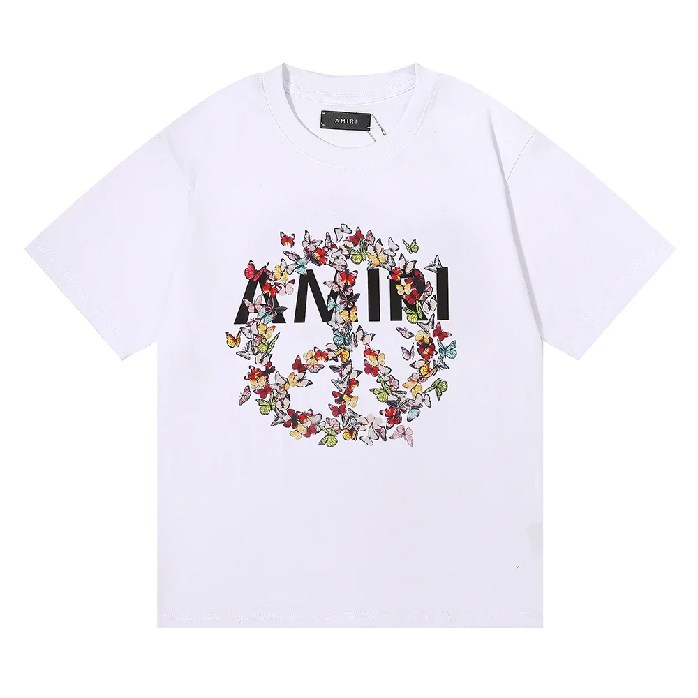 AMIRI Butterfly and Peace Print T-Shirt