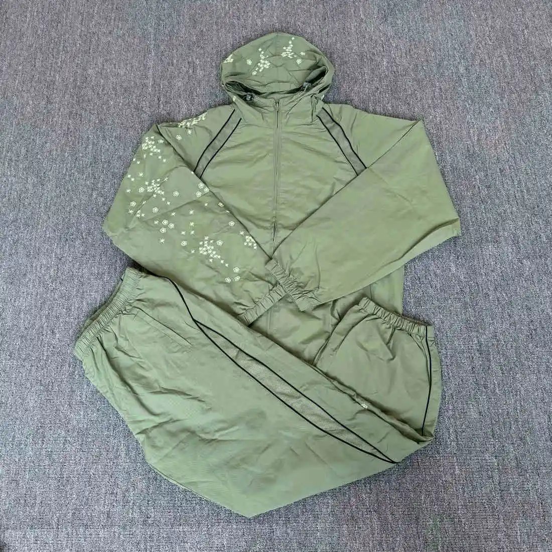 Green Embroidered Suit