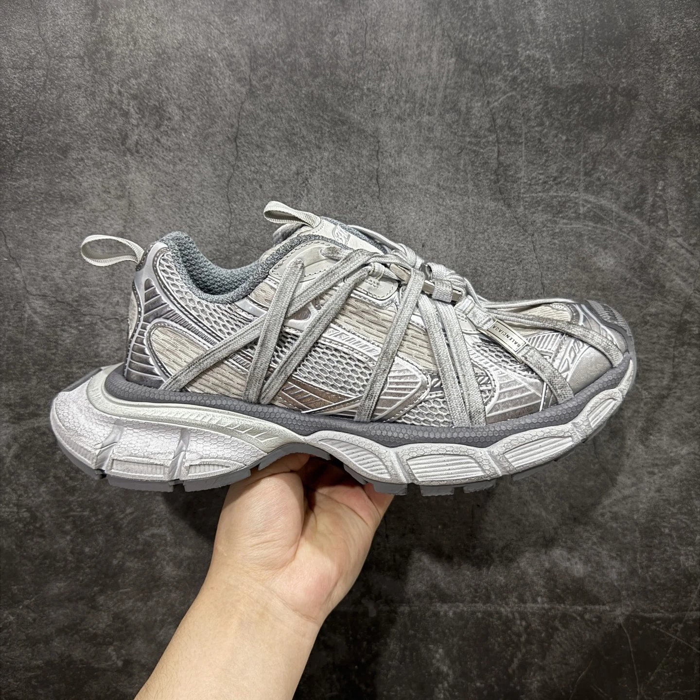 3XL silver gray strap