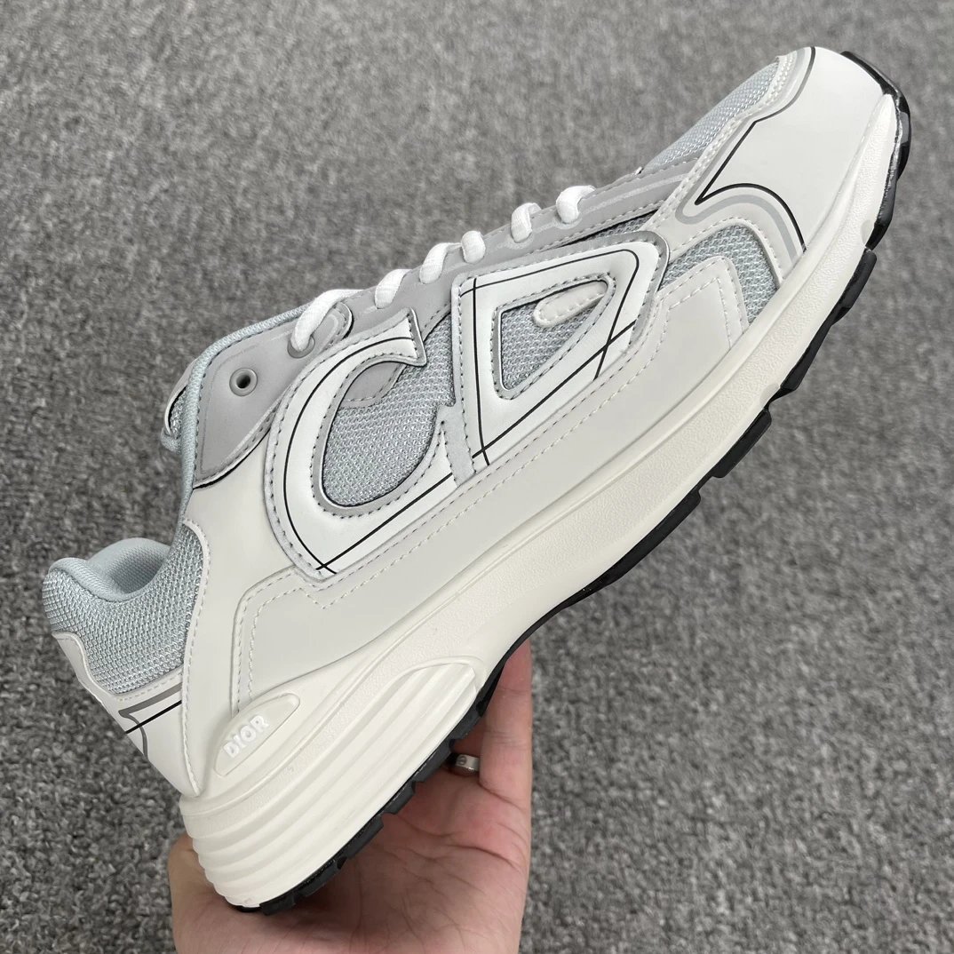 Gray with Black and White Sole