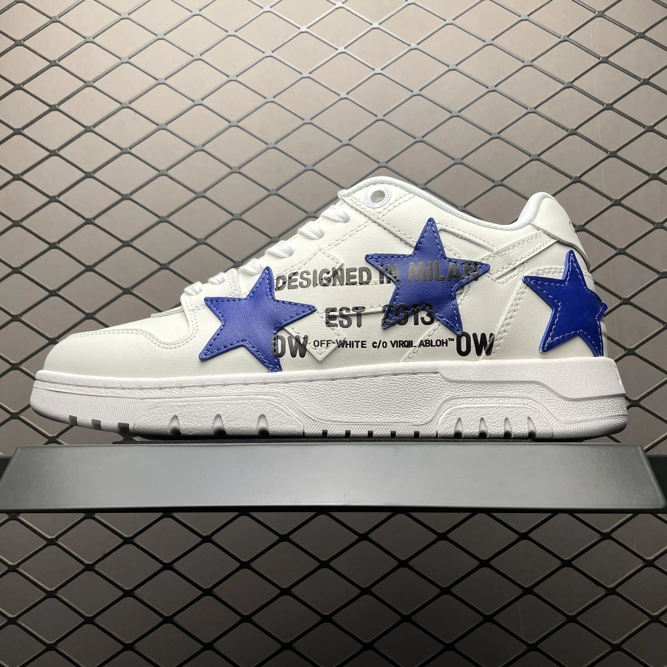 White Blue Stars