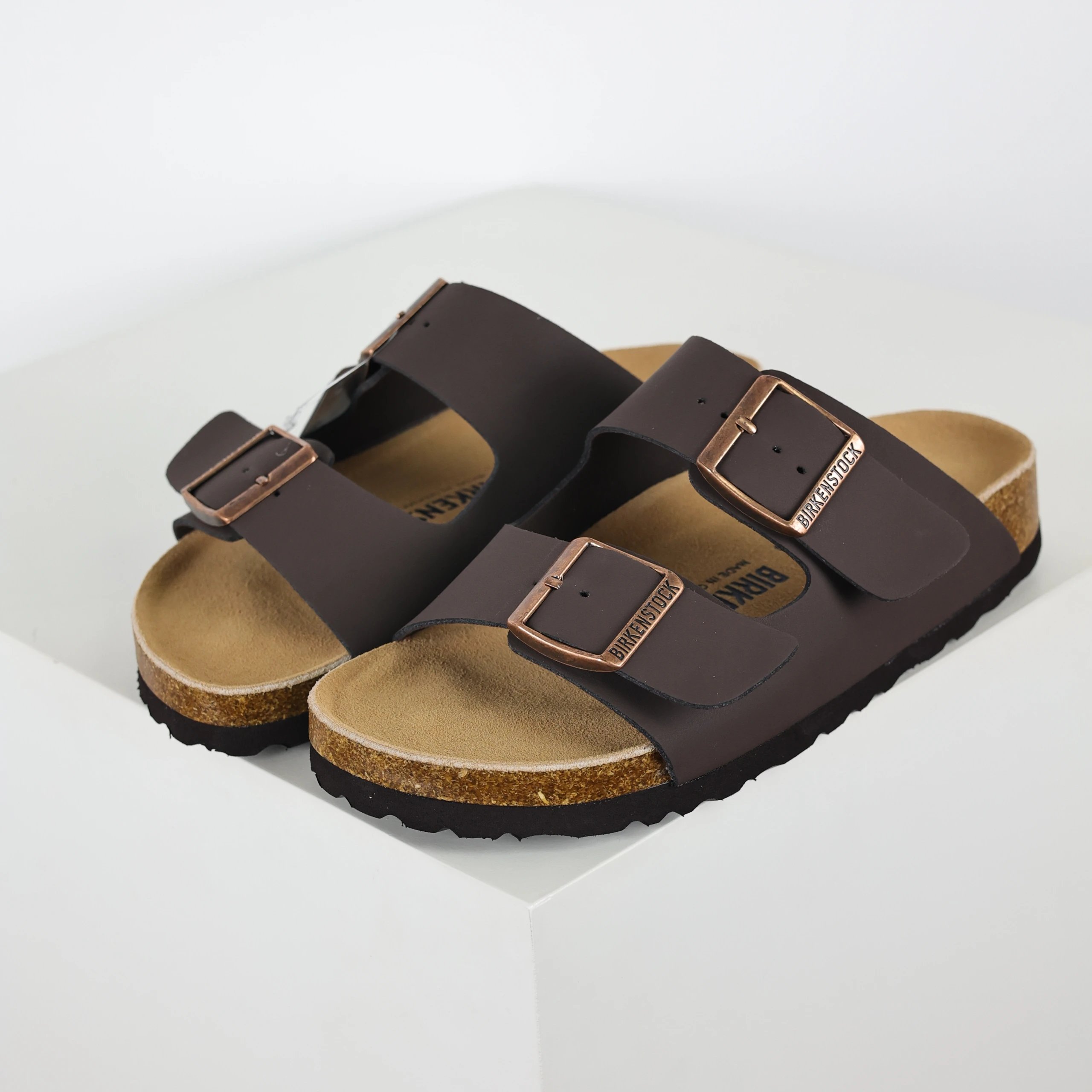 Slides - Coffee Leather