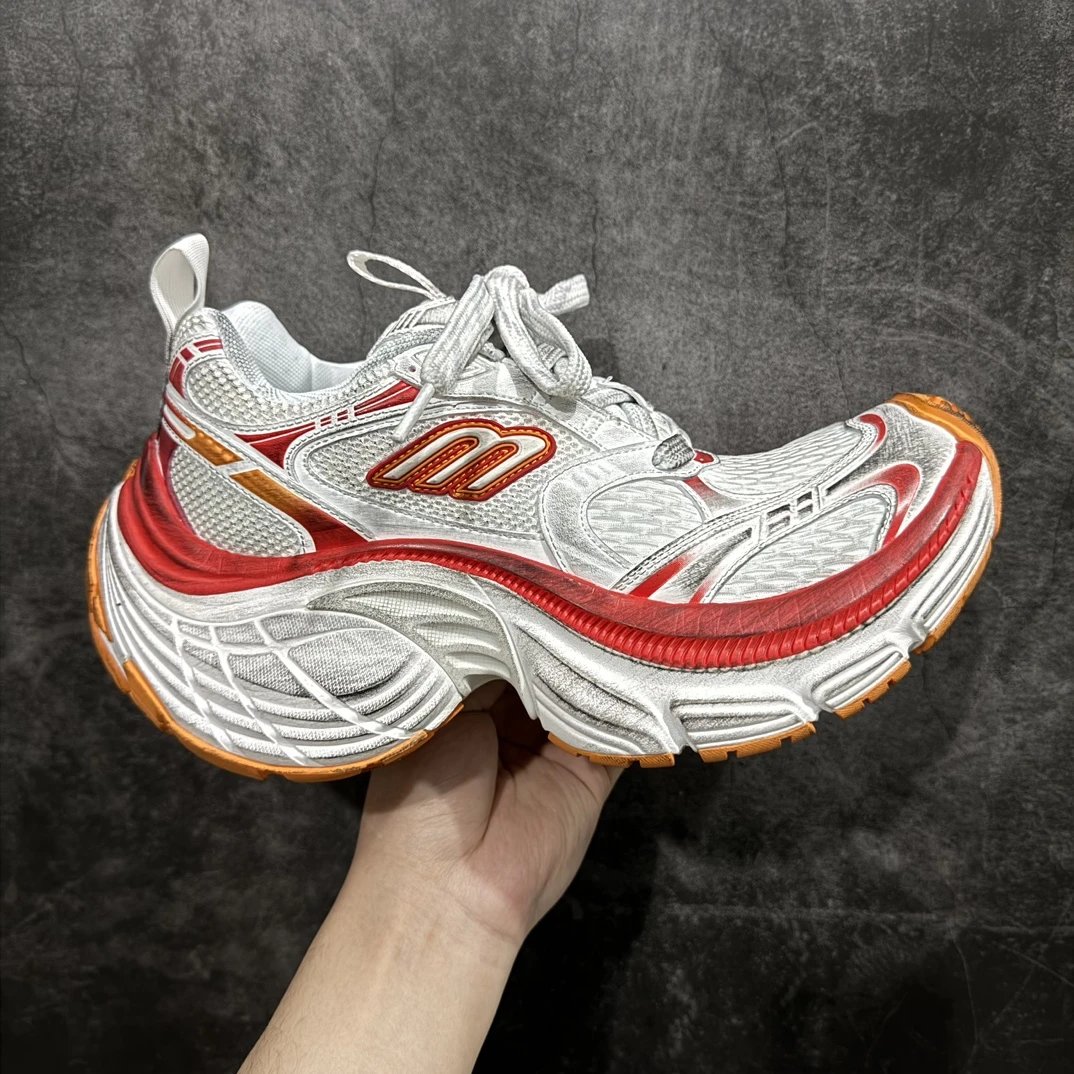 12th Gen White Red Orange