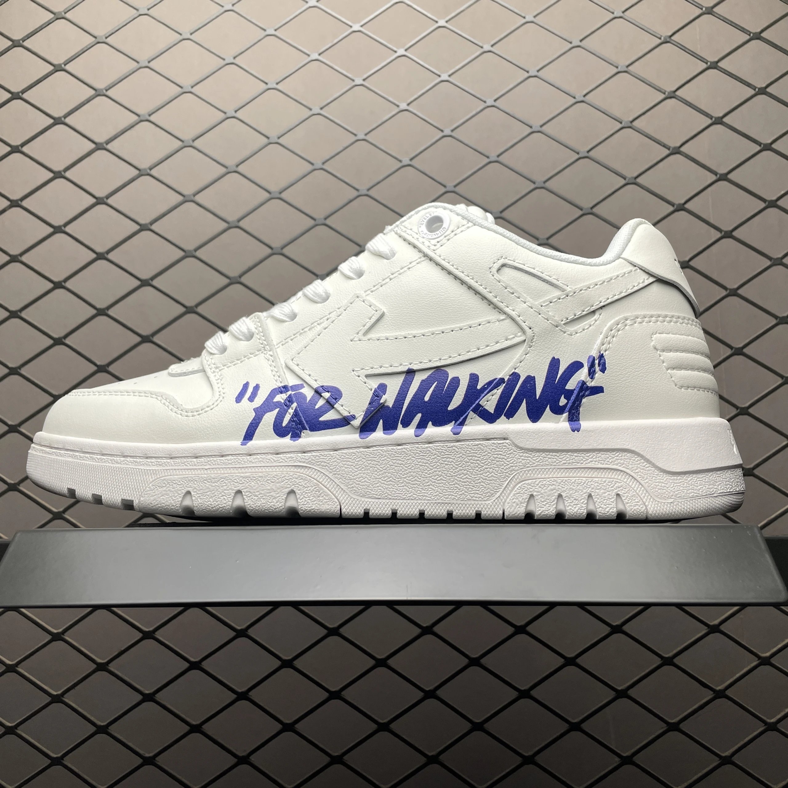 White Blue Letters
