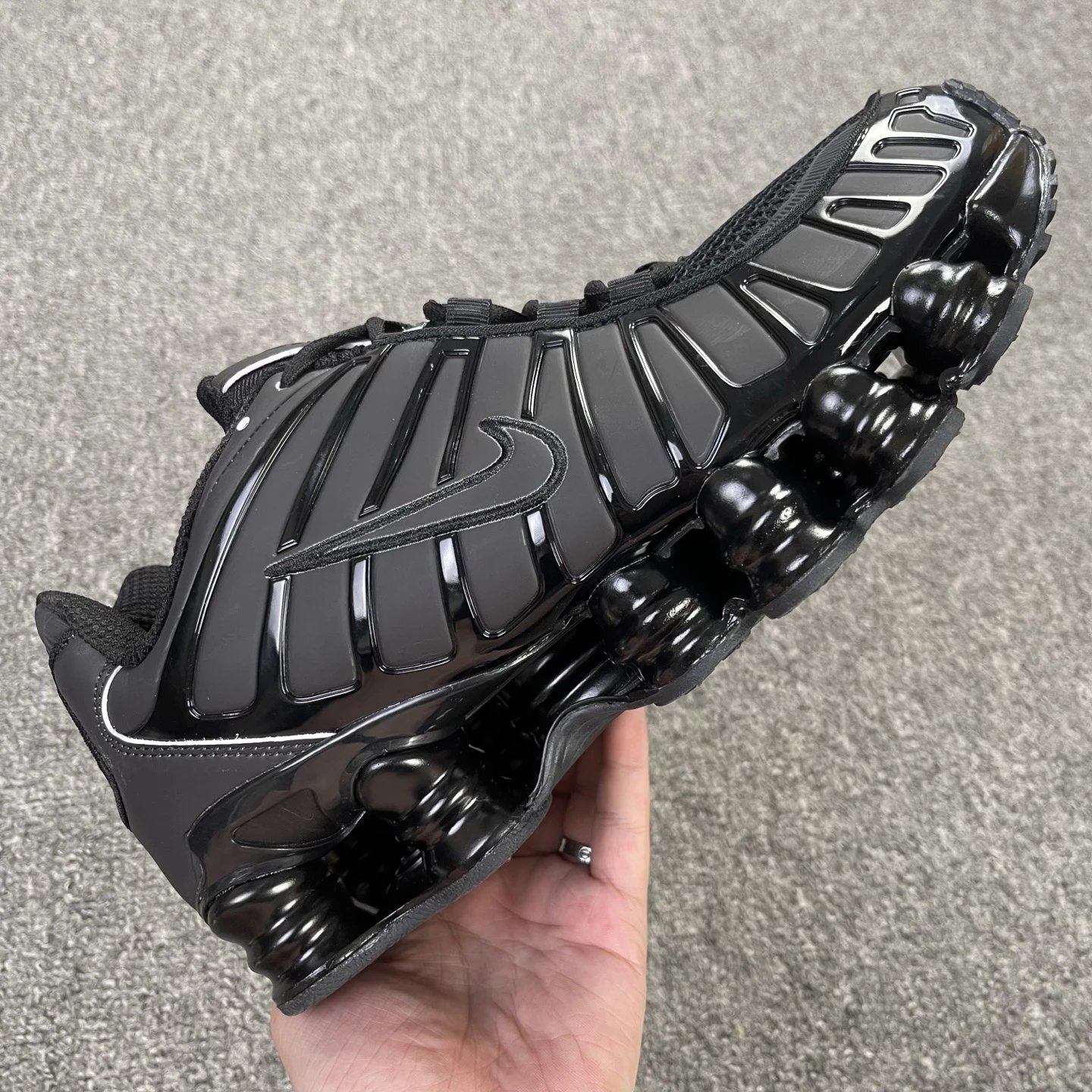 Black glossy surface