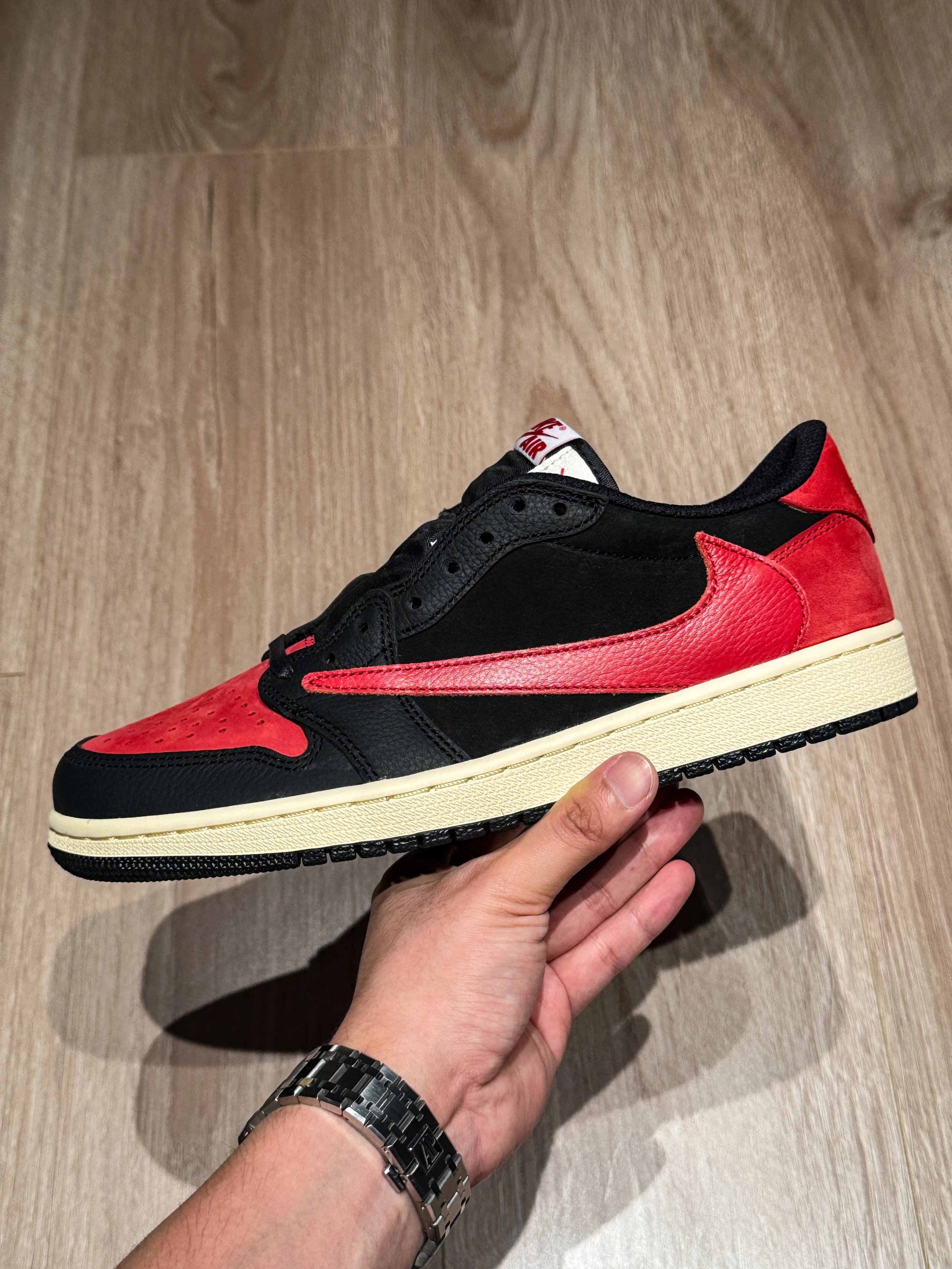 TS Black Red Reversed Swoosh Custom Edition